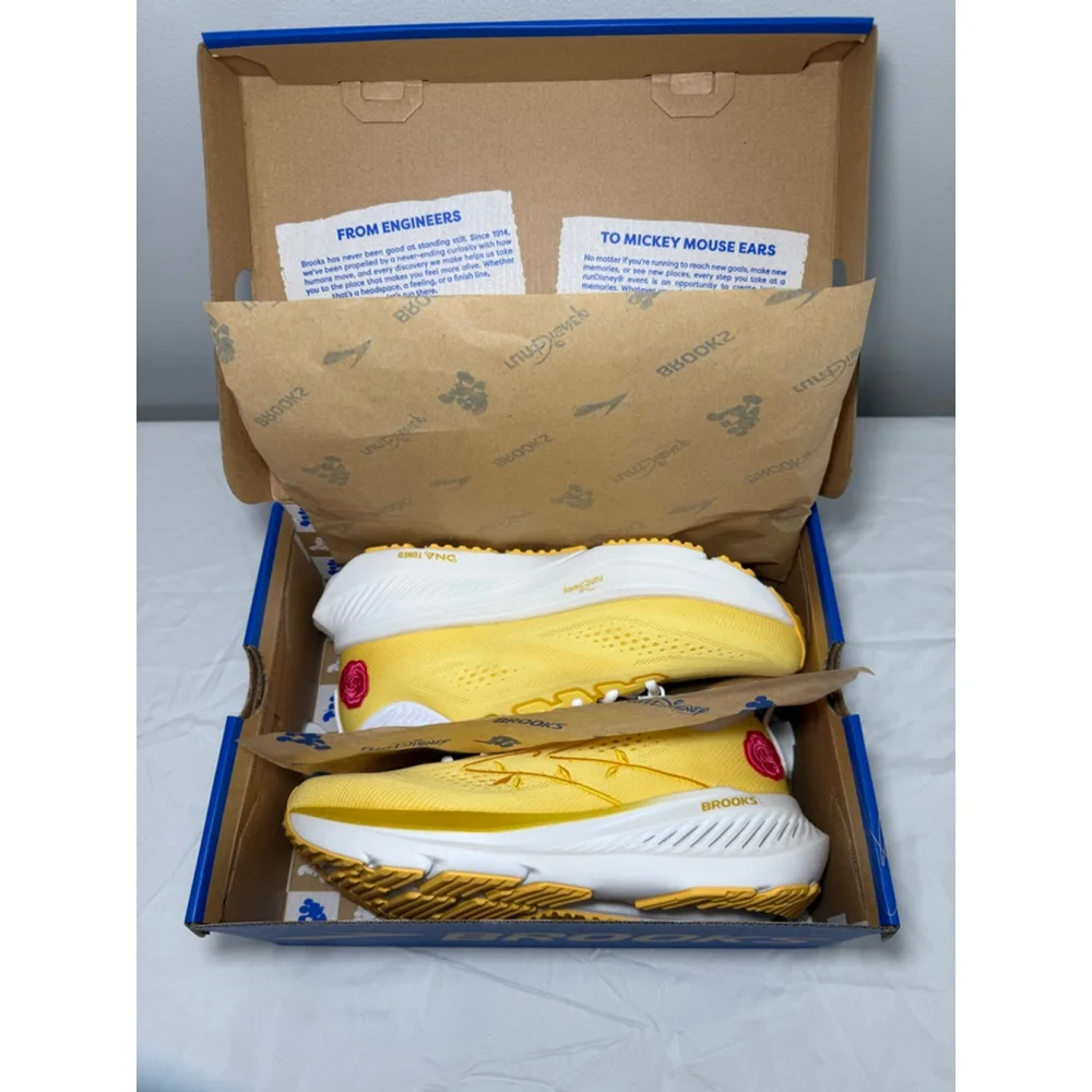 RunDisney Brooks Glycerin 23 Belle Shoes Yellow 8 NWT